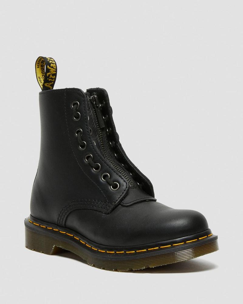 Black Women\'s Dr Martens 1460 Pascal Nappa Winter Boots | CA 289PJJ